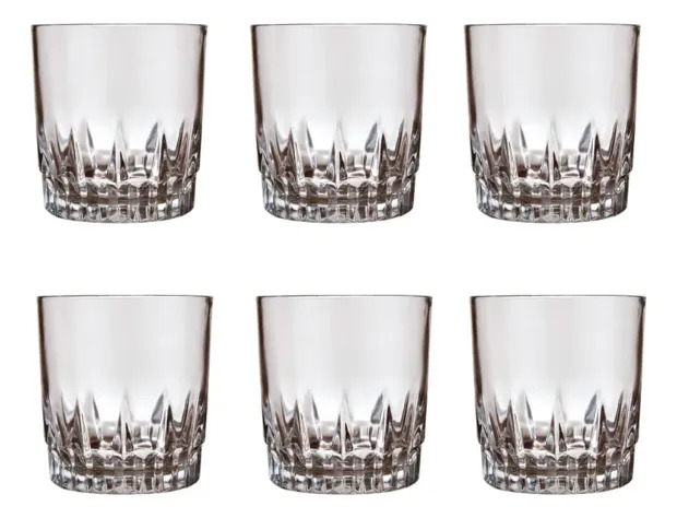 Vasos Whisky Nadir Vegas Transparente 290ml Pack X 6 Und