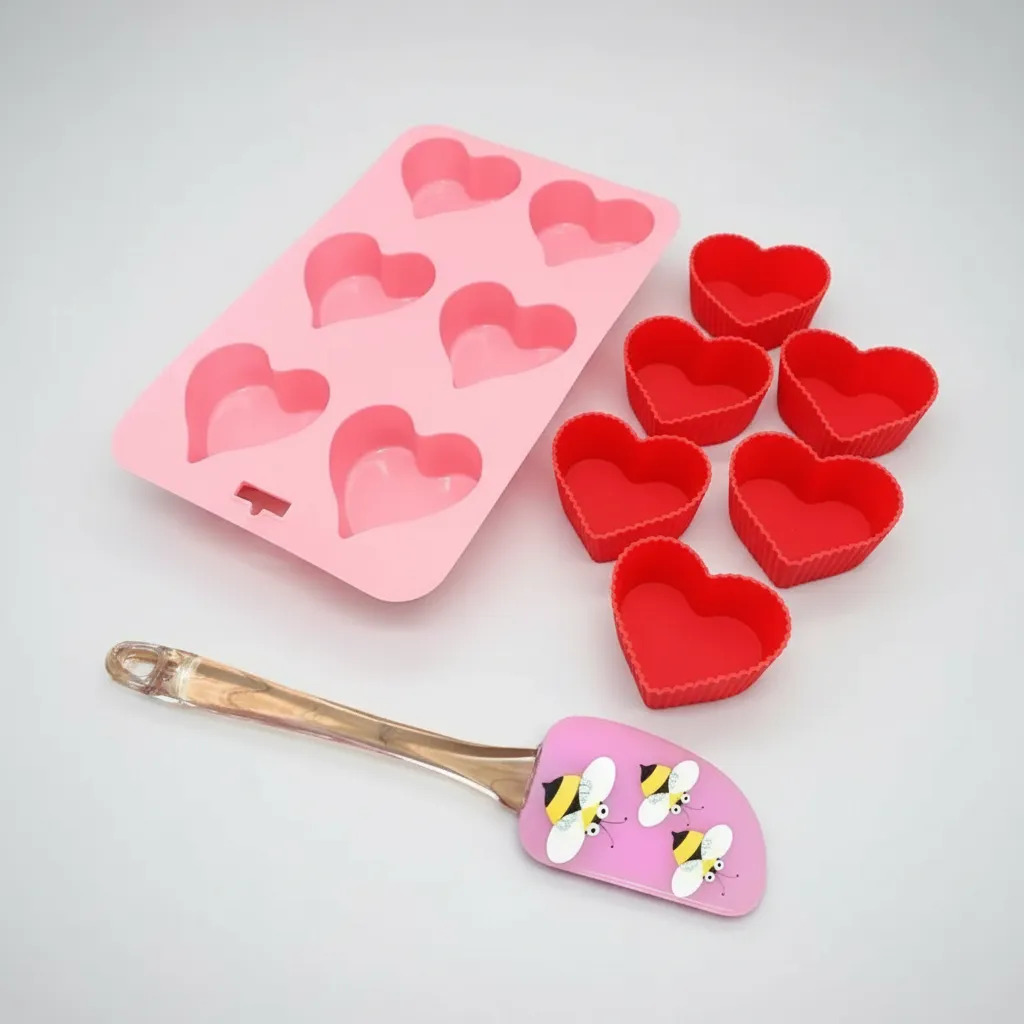 Set Molde Silicona Muffins Capcakes C/pirotines Y Espatula