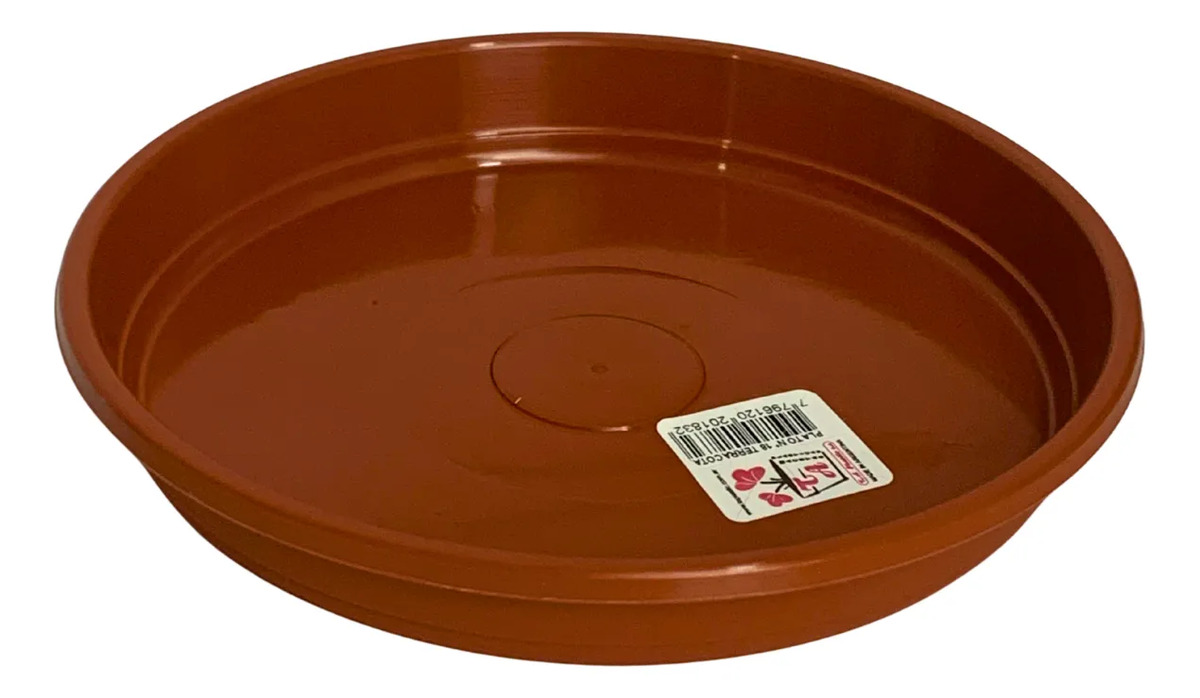 Plato De Plastico Para Maceta Redondo Terracota Nro 18