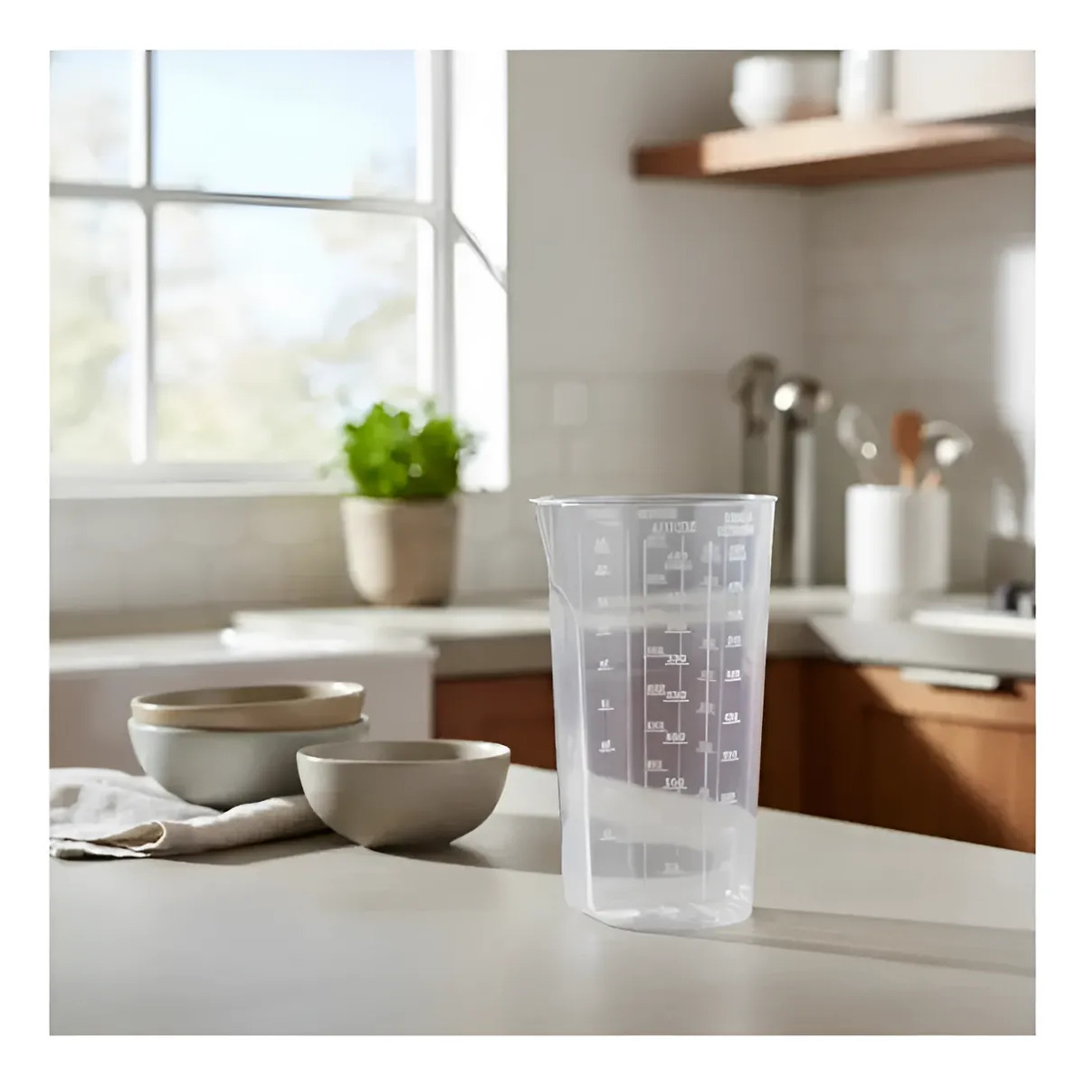 Vaso Medidor Graduado Plastico 550ml Plasmont Transparente