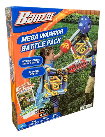 Juego Inflable Para Piscina Mega Warrior Battle Pack -banzai