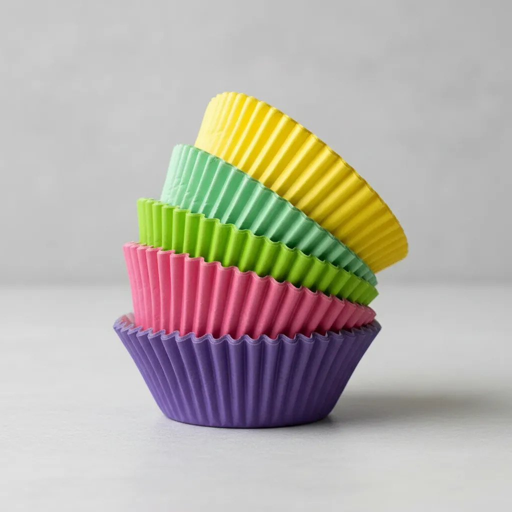 Pack 80 Und Pirotines Molde De Papel Muffins Cupcakes Color