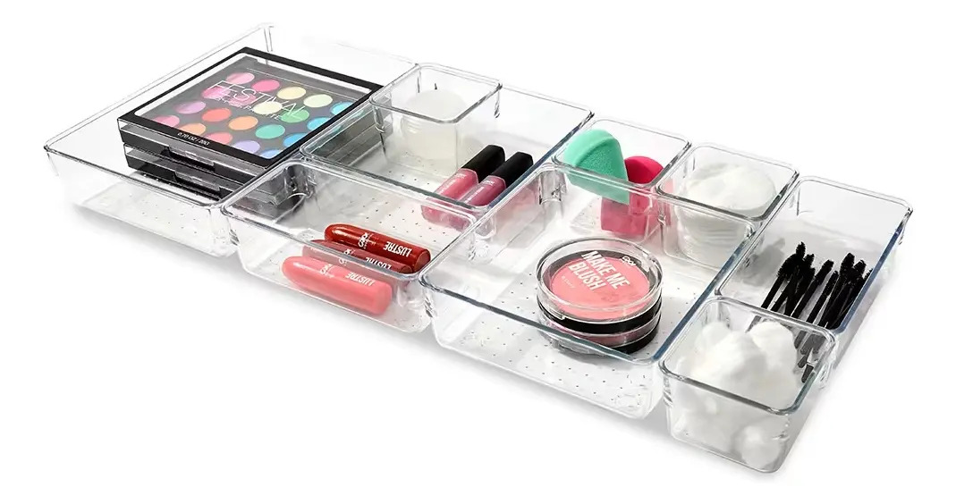 Anko Organizador De Maquillaje 9piezas Transparente Acrílico