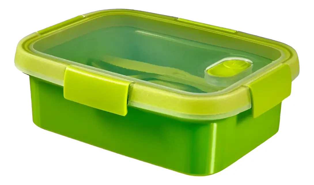 Pote Recipiente Con Cubiertos Hermetico Verde 1l Curver