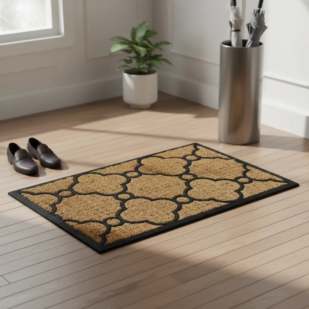 Felpudo Tapete Alfombra De Fibra De Coco Y Goma 60x40cm