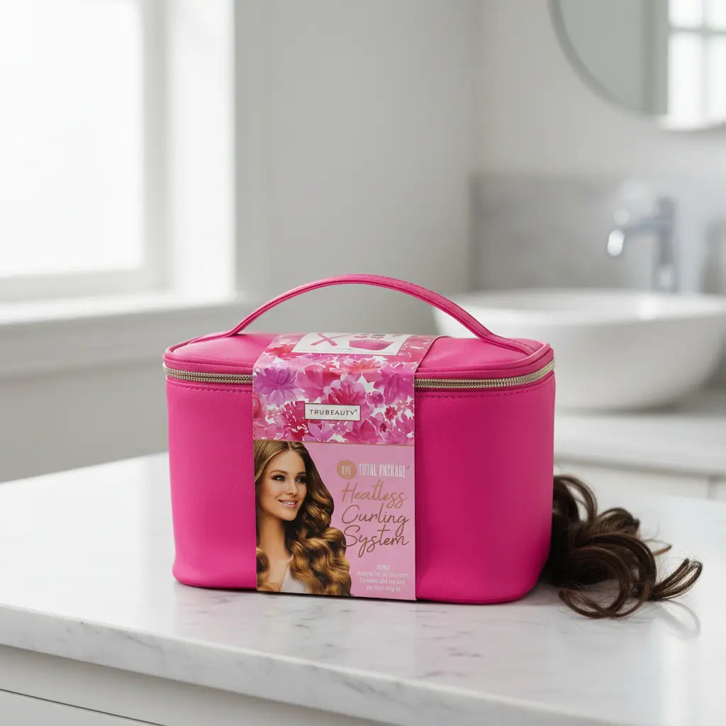 Set Rizador Sin Calor Trubeauty Con Neceser 8 Piezas