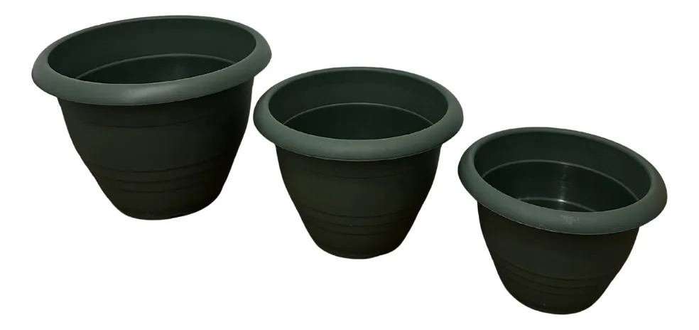 Set Pack 3 Und Maceta Redonda Italiana 23, 27 Y 32cm