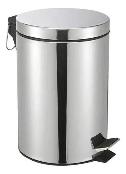 Papelera Basurero Con Pedal De Acero Inoxidable 8lts