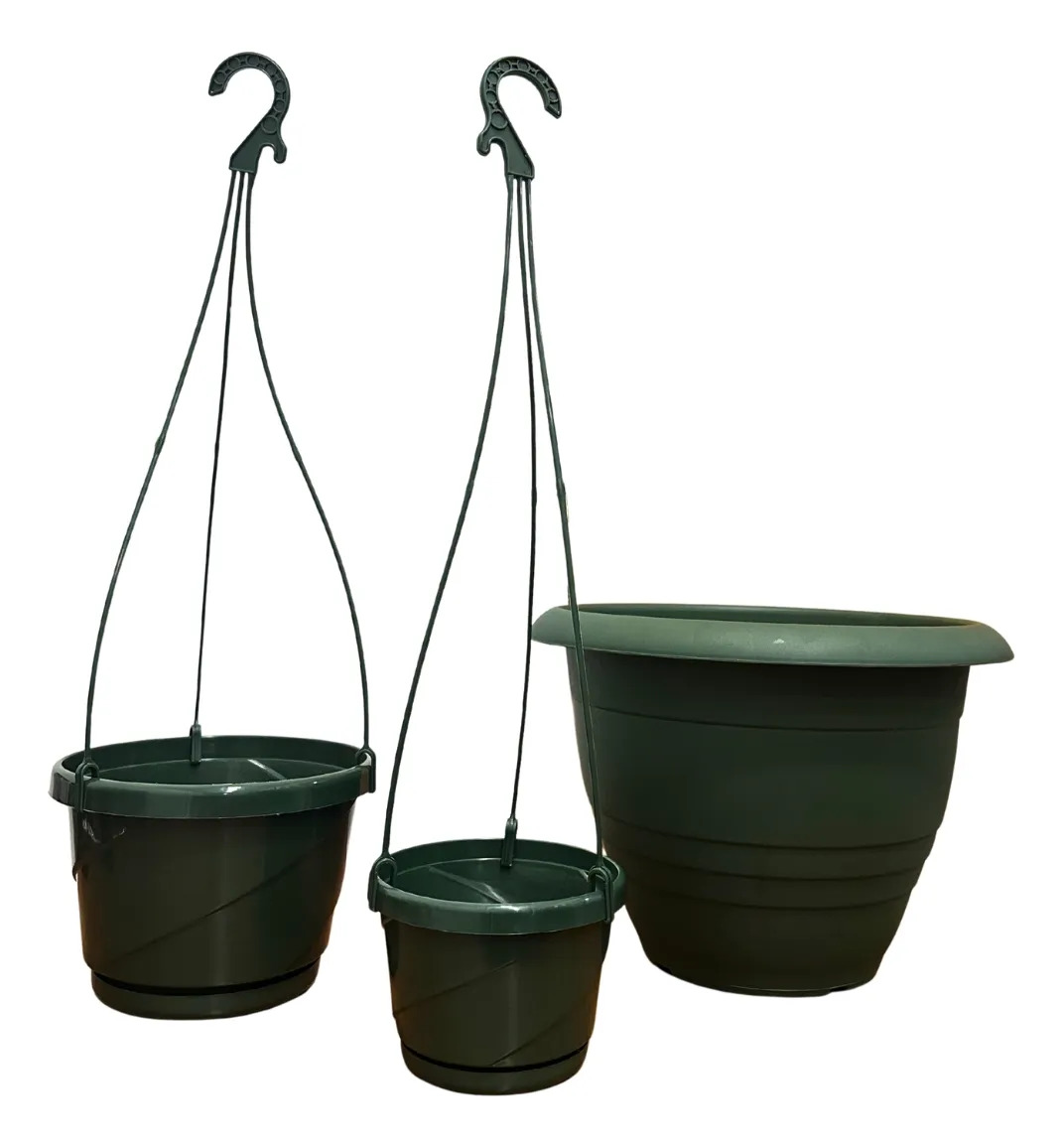 Pack 2 Maceta Colgante 22, 25cm Y Maceta Italiana 38cm