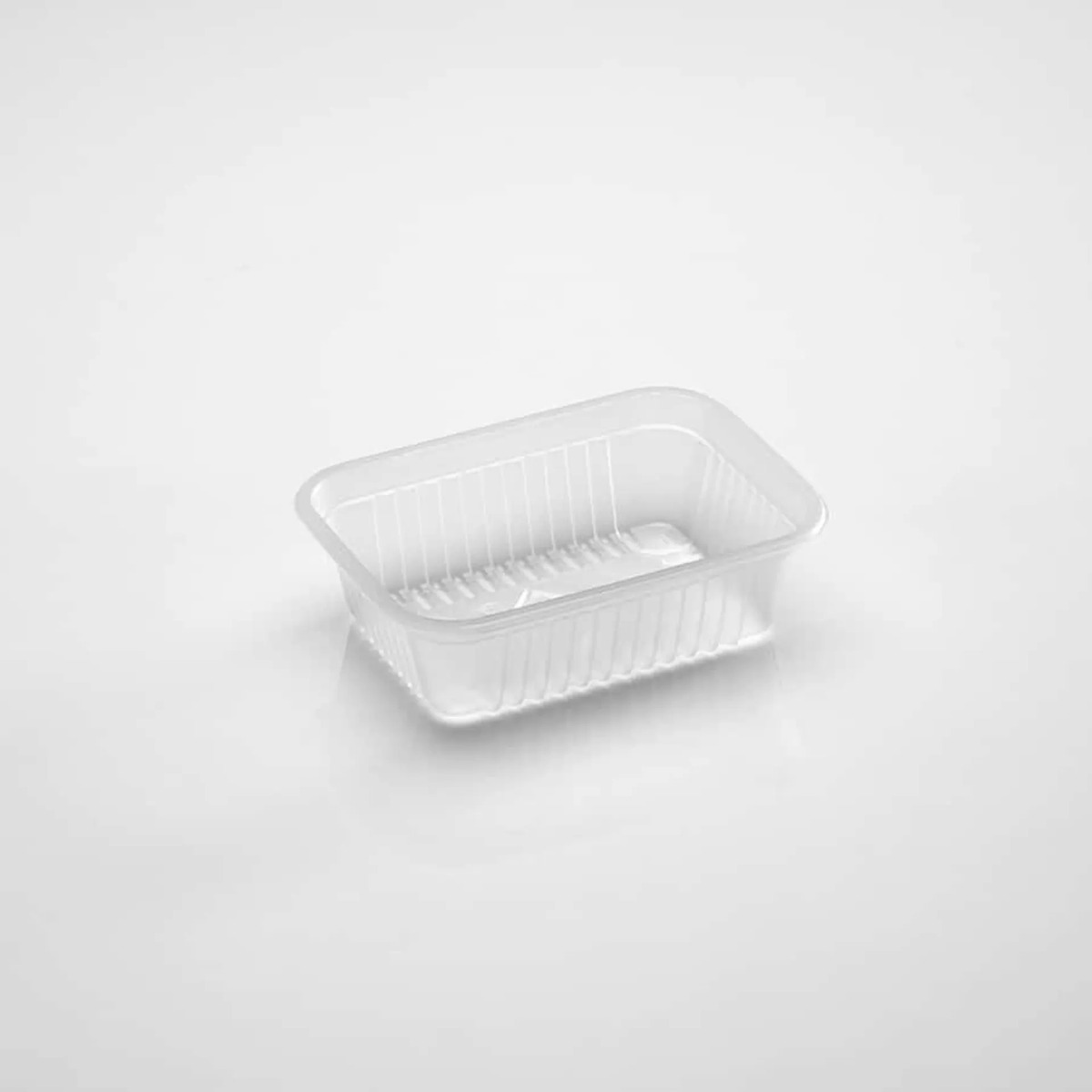 Pack X 100 Und Bandeja Descartable Rectangular De Pp 320ml