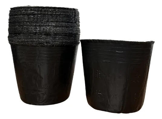 Pack 100 Macetas Descartables Vivero Tipo Bolsa 13cmx11cm