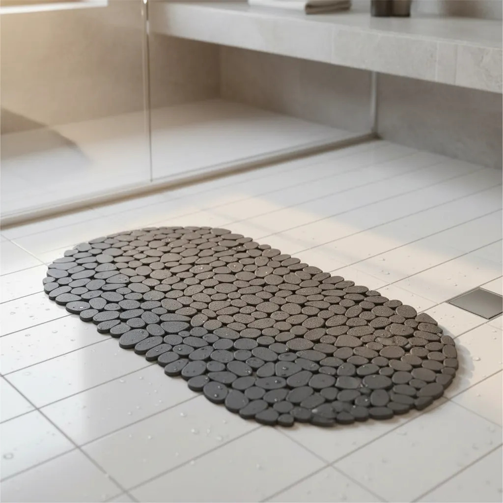 Alfombra De Baño Ducha Bañera Antideslizante Con Ventosa