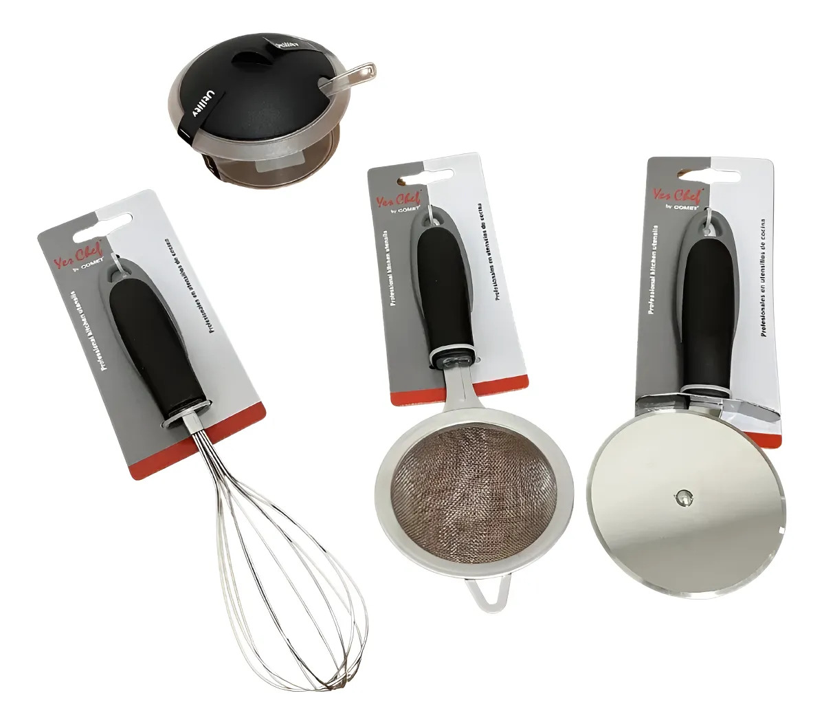 Set Kit Juego Utensillos De Cocina 4 Piezas