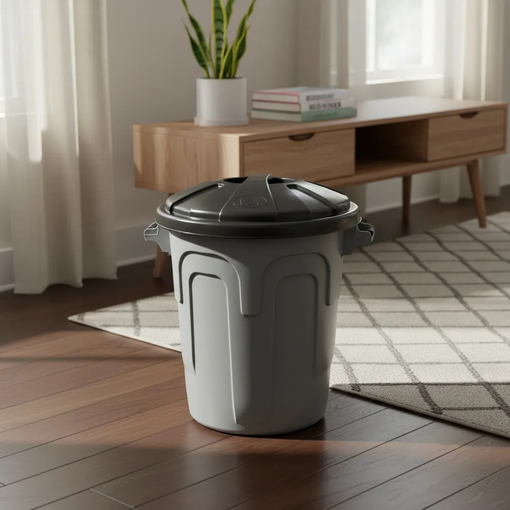 Basurero Papelera Tacho Para Basura C/tapa Redondo 10lts