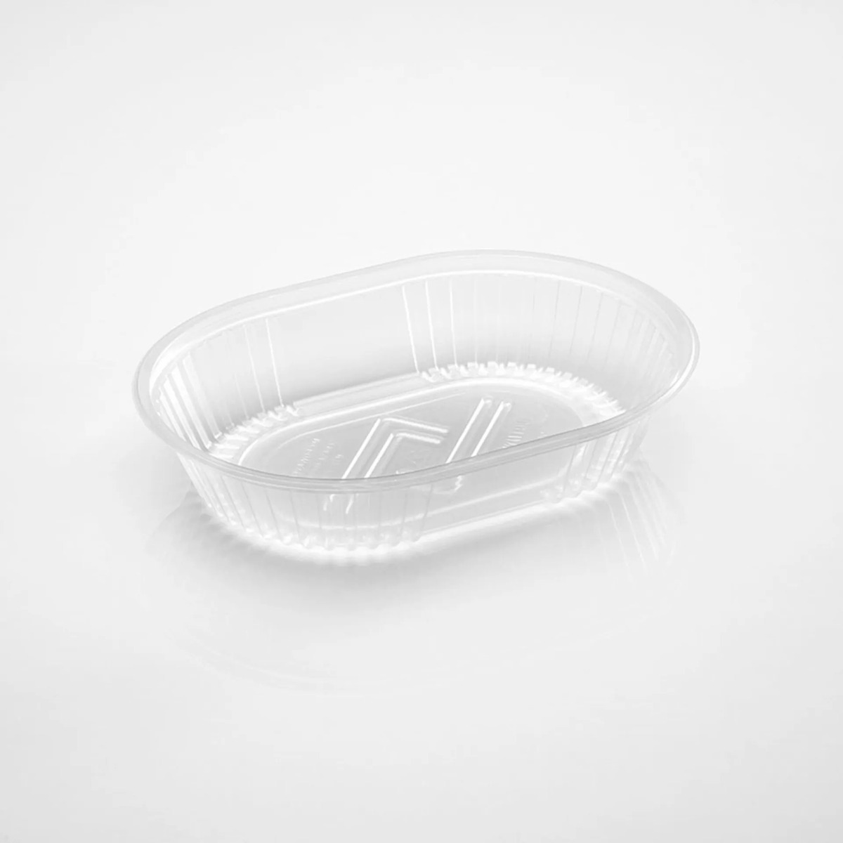Pack X 100 Und Bandeja Descartable Ovalada De Pp 880ml