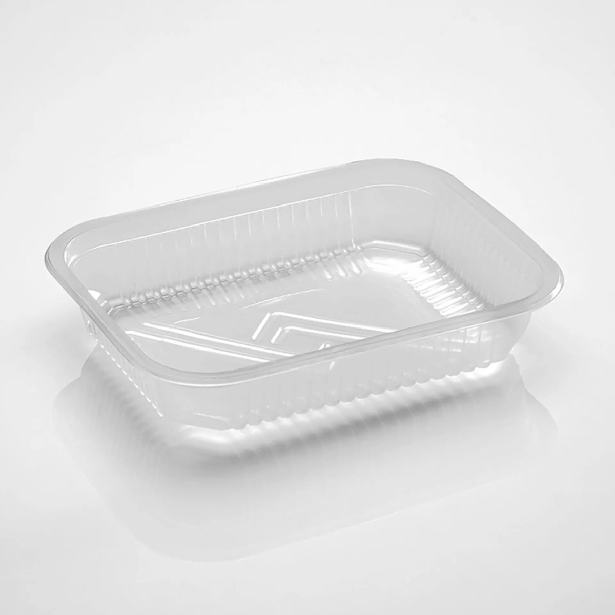 Pack X 100 Und Bandeja Descartable Rectangular De Pp 980ml