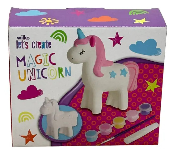 Set Unicornio Para Pintar Y Decorar Con Pinturas Y Pincel