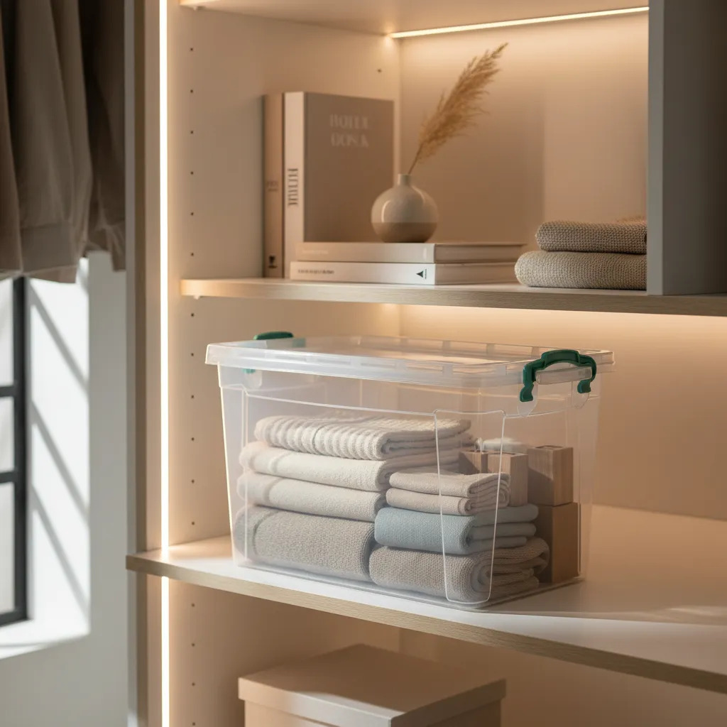 Caja Organizadora Multiuso Transparente 22lts Poly Time