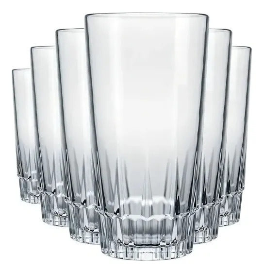 Vaso Refresco Vegas Nadir Vidrio 330ml Pack X 6und