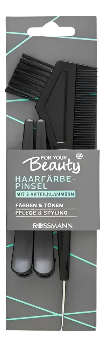 Peine Con Pincel Para Tinta Y 2 Pinzas Para Cabello
