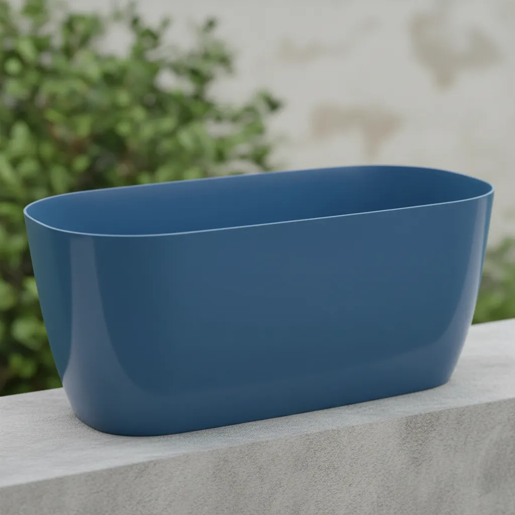 Maceta Jardinera De Plastico Color Lisa Bosco Gemplast Nro32