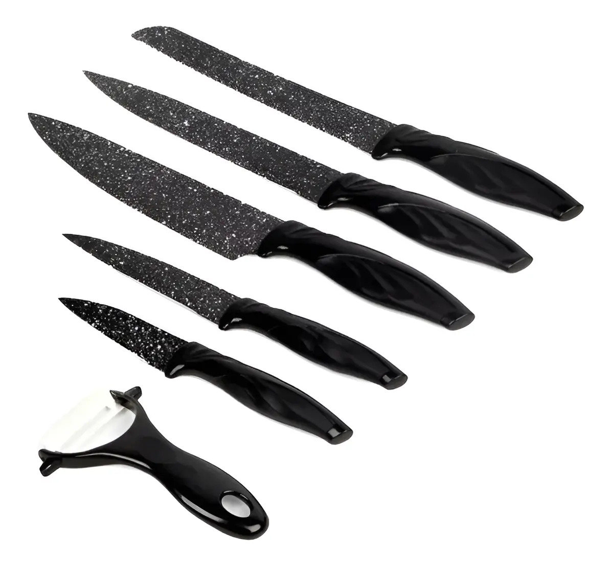 Set Juego De Cuchillos Para Cocina 6 Pzas Acero Inox