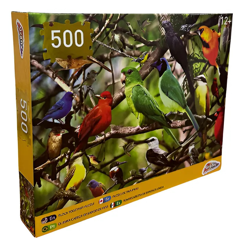 Puzzle Rompecabeza 500 Piezas 68,58×54,61cm – Diseño Aves